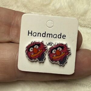 Muppets animal post earrings